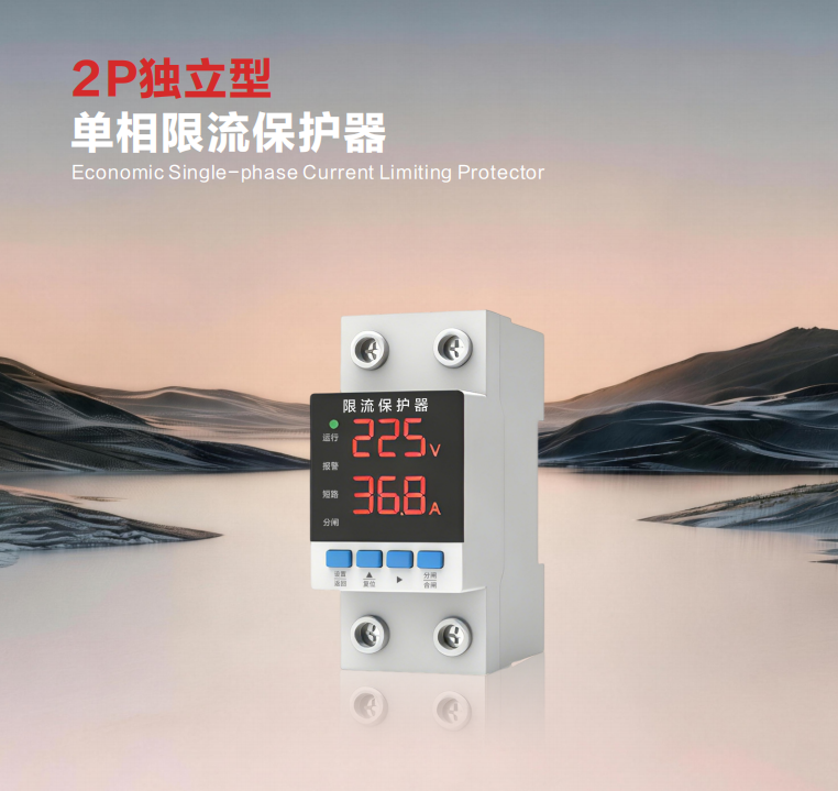 智能限流防火守护用电安全｜2P经济型单相限流保护器